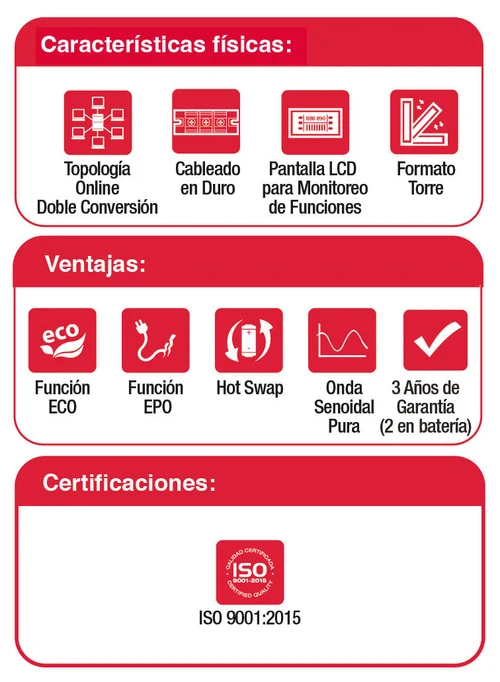 No Break UPS Online Doble Conversión 400021 OL 3P