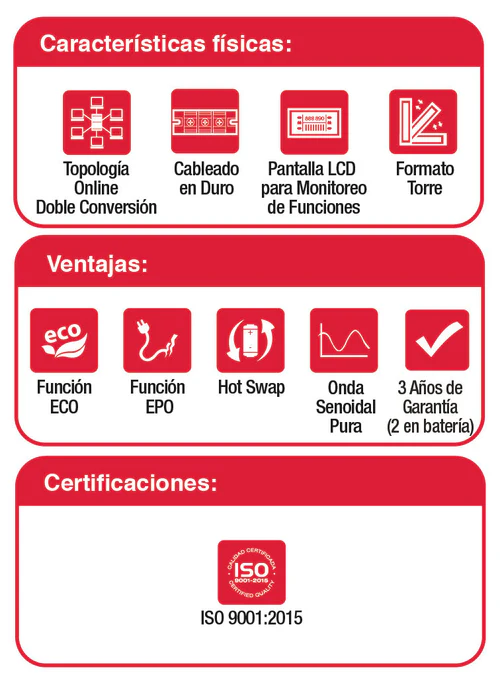 No Break UPS Online Doble Conversión 300021 OL 3P